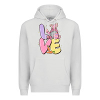 Dove Grey love easter gnome Premium Hoodie - MaliasSmallBusiness