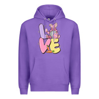 Purple love easter gnome Premium Hoodie - MaliasSmallBusiness