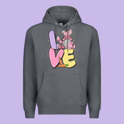Love Easter Gnome Premium Hoodie Designed By Maliassmallbusiness