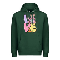 Sports Green love easter gnome Premium Hoodie - MaliasSmallBusiness
