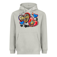 Moon Dust western leopard  police   hearts Heavyweight Hoodie - AdoDesignShop