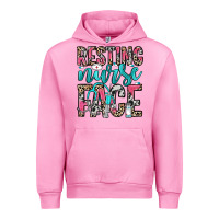 Fuchsia Pink resting nurse face Urban Hoodie - NancyCooperArtShop