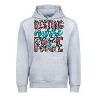 Heather Grey resting nurse face Urban Hoodie - NancyCooperArtShop