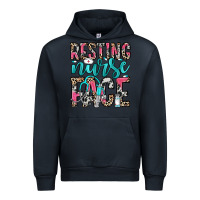 Navy resting nurse face Urban Hoodie - NancyCooperArtShop