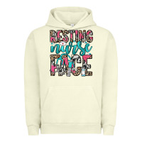 Pigment Pistachio resting nurse face Urban Hoodie - NancyCooperArtShop