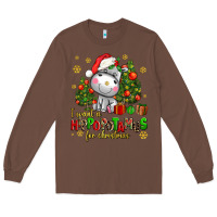 Chestnut i want a hippopotamus for christmas Long Sleeve Tee - AdoDesignShop