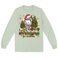 Matcha i want a hippopotamus for christmas Long Sleeve Tee - AdoDesignShop