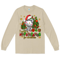 Mushroom i want a hippopotamus for christmas Long Sleeve Tee - AdoDesignShop