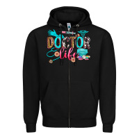 Black doctor life Zipper Hoodie - Zillion Design Studio