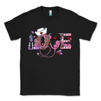 Black valentine's day nurse love Classic Tee - RanaPortraitStore