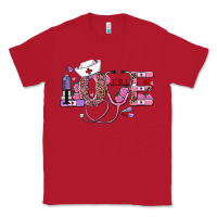 Red valentine's day nurse love Classic Tee - RanaPortraitStore