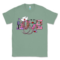 Sage valentine's day nurse love Classic Tee - RanaPortraitStore