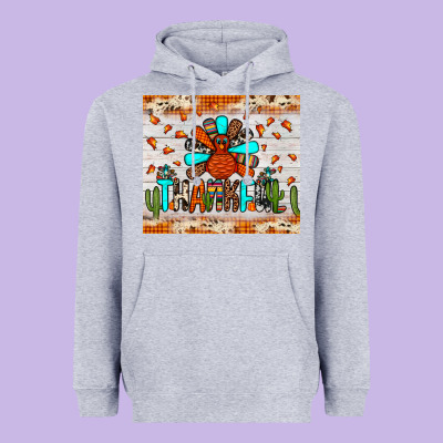 Thankful Turkey Heavyweight Hoodie Designed By Jahusdesignshop