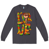 Smoke love juneteenth with fist Long Sleeve Tee - texasbilliewilder