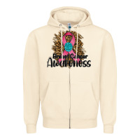 Sandshell breast cancer awareness Zipper Hoodie - RanaPortraitStore