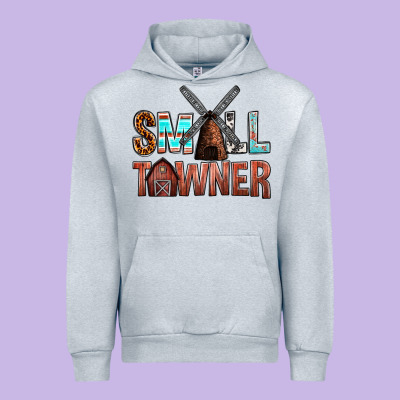 Small Towner Urban Hoodie Designed By Nancycooperartshop
