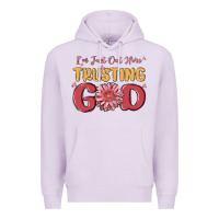 Lilac i’m just out here trusting god Premium Hoodie - MaliasSmallBusiness