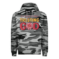 Slate Camo i’m just out here trusting god Premium Hoodie - MaliasSmallBusiness