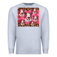 Heather Grey calf valentines tumbler Premium Sweatshirt - JahusDesignShop