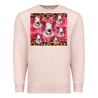 Pale Pink calf valentines tumbler Premium Sweatshirt - JahusDesignShop