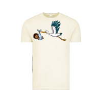 Vintage Arctic stork with black baby boy Vintage Tee - BarkalooDesign