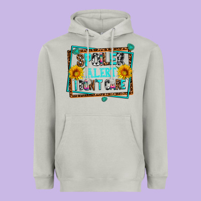 Spoiler Alert I Dont Care Heavyweight Hoodie Designed By Adodesignshop
