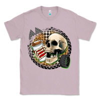 Lilac race skull Classic Tee - Zillion Design Studio