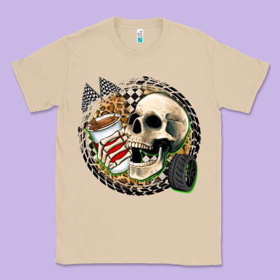 Race Skull Classic Tee Designed By Zillion Design Studio