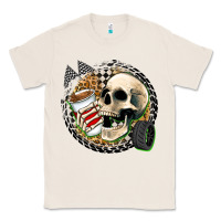 Natural race skull Classic Tee - Zillion Design Studio