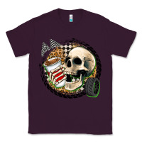 Plum race skull Classic Tee - Zillion Design Studio