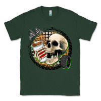 Sports Green race skull Classic Tee - Zillion Design Studio