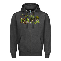 Charcoal Heather army mama Zipper Hoodie - Zillion Design Studio