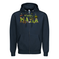 Navy army mama Zipper Hoodie - Zillion Design Studio