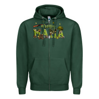 Sports Green army mama Zipper Hoodie - Zillion Design Studio