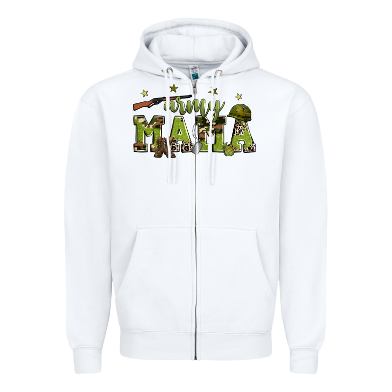 Army Mama Zipper Hoodie by Zillion Design Studio | Teevron