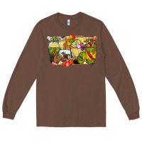 Chestnut lunch lady coffee cups Long Sleeve Tee - Zillion Design Studio
