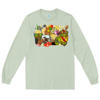 Matcha lunch lady coffee cups Long Sleeve Tee - Zillion Design Studio