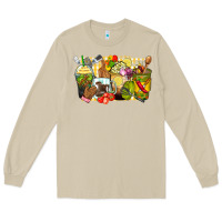 Lunch Lady Coffee Cups Long Sleeve Tee | Teevron