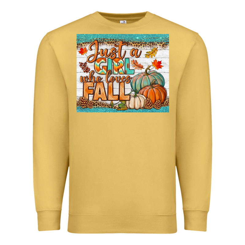 Just A Girl Who Loves Fall Mousepad Premium Sweatshirt by BundleAndBundleShop | Teevron
