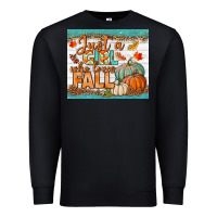 Black Just A Girl Who Loves Fall Mousepad Premium Sweatshirt - BundleAndBundleShop