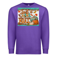 Purple Just A Girl Who Loves Fall Mousepad Premium Sweatshirt - BundleAndBundleShop