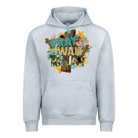 Heather Grey pray wait trust crosses christian Urban Hoodie - NancyCooperArtShop