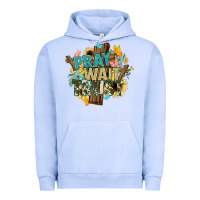 Pigment Grape Ice pray wait trust crosses christian Urban Hoodie - NancyCooperArtShop