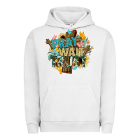 Pigment Lunar Rock pray wait trust crosses christian Urban Hoodie - NancyCooperArtShop