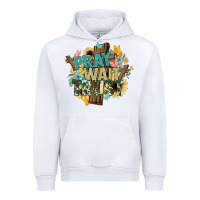 White pray wait trust crosses christian Urban Hoodie - NancyCooperArtShop