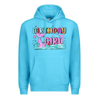 Ocean Blue birthday girl Premium Hoodie - MaliasSmallBusiness
