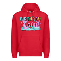 Red birthday girl Premium Hoodie - MaliasSmallBusiness