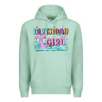 Seafoam birthday girl Premium Hoodie - MaliasSmallBusiness