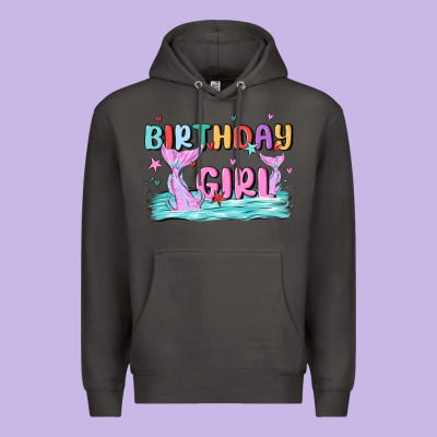 Birthday Girl Premium Hoodie Designed By Maliassmallbusiness