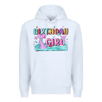 White birthday girl Premium Hoodie - MaliasSmallBusiness